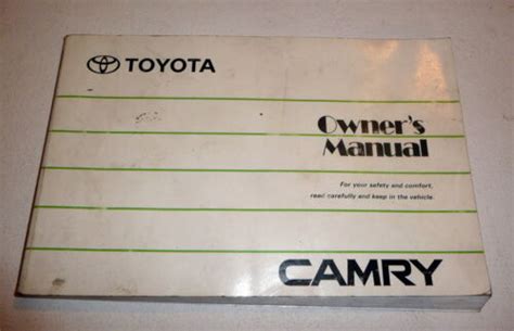 Toyota Camry Owners Manual Book Ebay