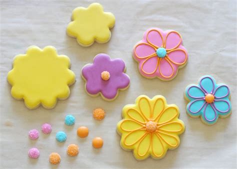 Summer Flower Decorated Cookies - Glorious Treats