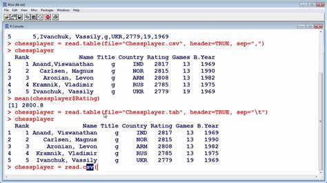 R Tutorial 8 Reading Data From Files YouTube