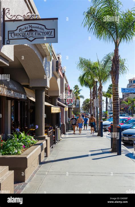 Main Street In Downtown Huntington Beach Orange County California