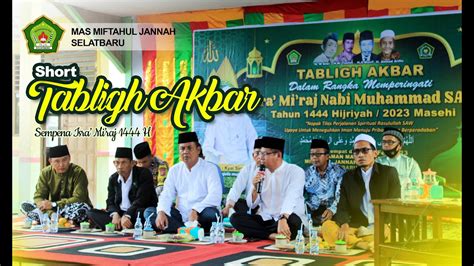 TABLIGH AKBAR MAMJ 2023 SEMPENA ISRA MI RAJ 1444 H Short Video MAMJ