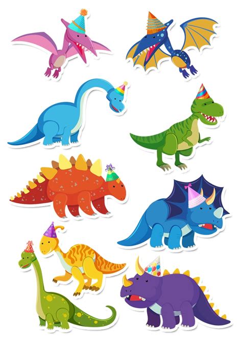 Pack Of 20 Dinosaur Theme Cup Cake Toppers For Birthday