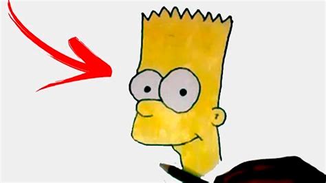 Bart Simpson Head Drawing