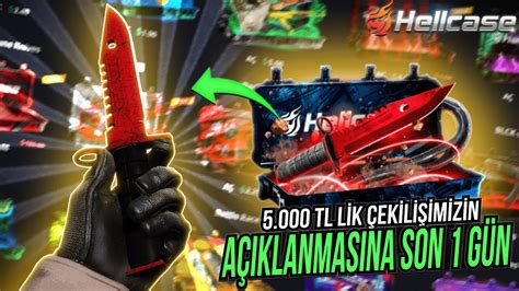 HELLCASE DE 5 000 TL LİK ÇEKİLİŞİMİZİN AÇIKLANMASINA SON 1 GÜN CSGO