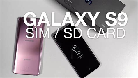 Inserting Sim Microsd Card In Galaxy S9 S9 Youtube