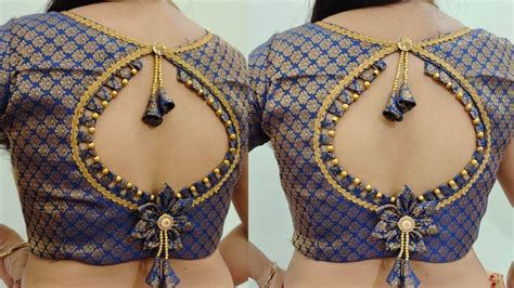 Very Beautiful New Letest Back Neck Blouse Design Cutting And Stitching