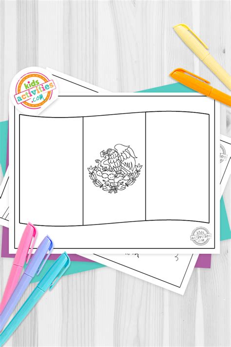 Mexican Flag Coloring Page