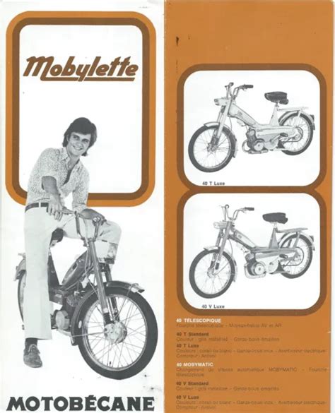 MOTOBECANE PEUGEOT CYCLOMOTEURS et vélos Lot de 7 prospectus brochure