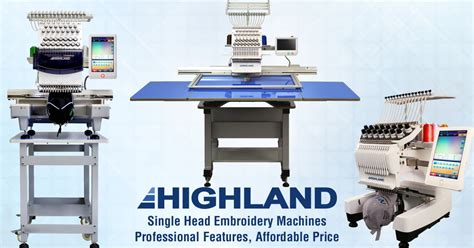 Highland Single Head Embroidery Machines