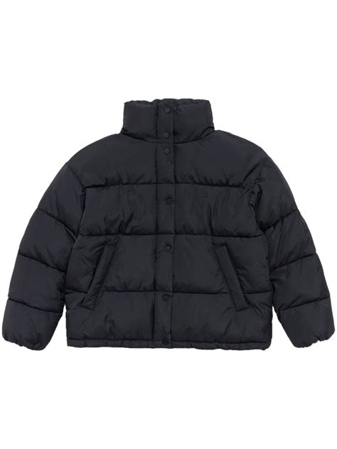 Bimba Y Lola Logo Plaque Jacket Black Farfetch