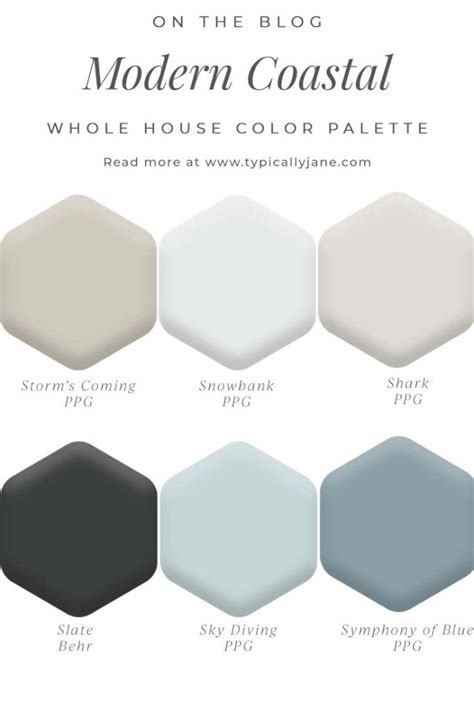 Whole House Color Palette for a Modern Coastal Design Home | House ...