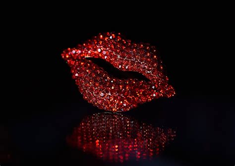 Red Glitter Lips - Free photo on Pixabay