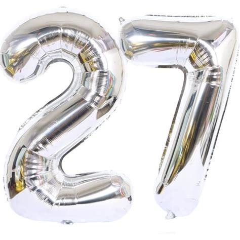 Ballon Anniversaire Ans Argent Cm Ballon Chiffre Num Ro