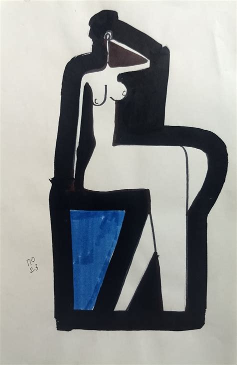 Sitting Nude Drawing Pablo Po Jose Art Gallery