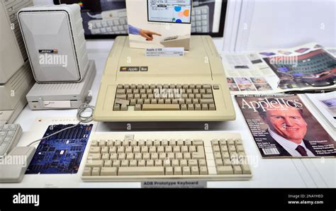 Warsaw, Poland. 10 February 2023. Inside the Apple Museum. Apple II GS ...