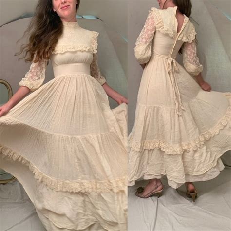 Gunne Sax Dresses Gorgeous Gunne Sax Dress In Ivory Guzzy Cotton