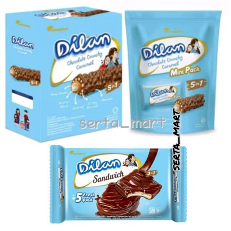 Jual Dilan Chocolate Crunchy Caramel Mini Pack 95gr Dilan Biskuit