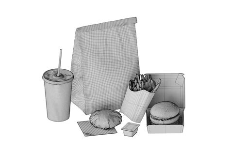 Mcdonalds Meal Blender D Model Cycles D Model Cgtrader