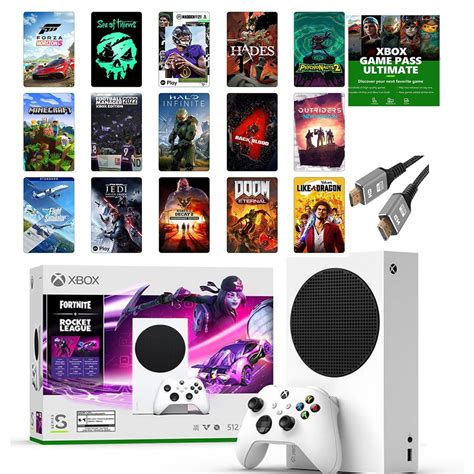 2023 Newest Edition Microsoft Xbox Series S 512gb Ssd Fortnite And Rocket League Bundle With Xbox