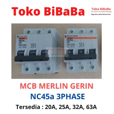 Jual Mcb Merlin Gerin Nc A Phase Fase A A A A Shopee