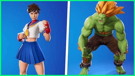 Street Fighter X Fortnite Showcase Blanka Sakura YouTube