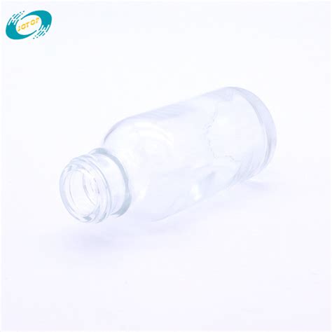 Oz Ml Clear Boston Round Glass Bottle With Dropper Cap China