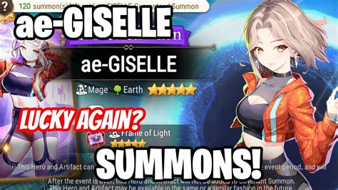 Ae Giselle Summoning Session Epic Seven X Aespa YouTube