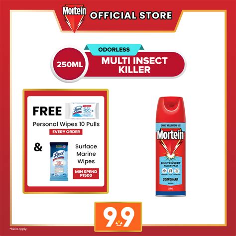 Mortein Odorless Insecticide Odorguard Multi Insect Killer 250 Ml Shopee Philippines