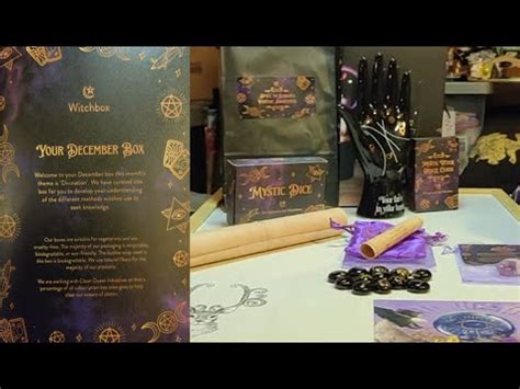 Witchbox December Unboxing Theme Divination Subscription Box