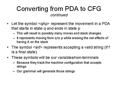 Pushdown Automata Chapters 14 18 Generators Vs Recognizers