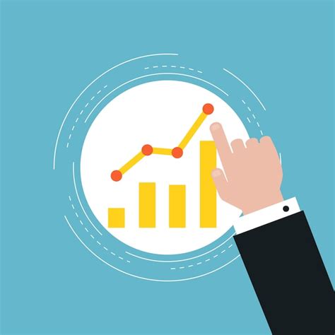 Premium Vector Business Graph Statistics Flat Illustration Design