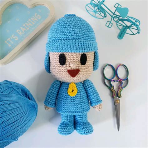 Pocoyo De Crochê Amigurumi Elo7 Produtos Especiais