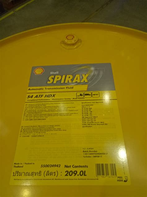 L Shell Spirax S Atf Hdx Donax Tx Synthetic Gearbox Transmission