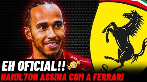 HAMILTON ASSINA A FERRARI E CHEGA EM 2025 E SAINZ DA DETALHES DE