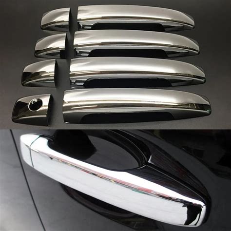 Abs Chrome Door Handle Cover Trim Catch Molding Accessories For Subaru