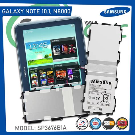 Original Samsung Galaxy Note 10 1 Battery N8000 N8010 N8020 Model