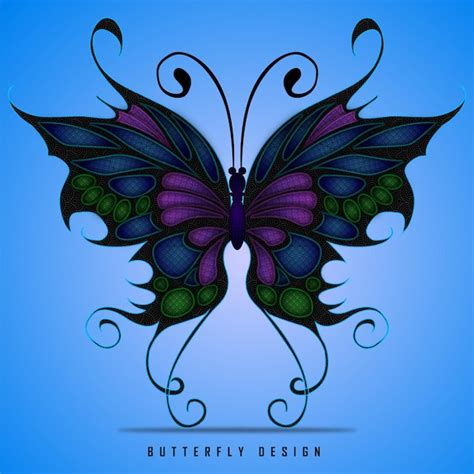 Premium Vector Colorful Butterfly Mandala Zentangle Design