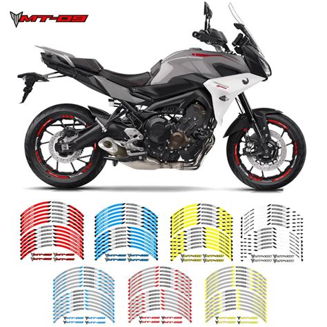 Outer Wheel Rim Reflective Stickers Stripes Decals For Yamaha Fj