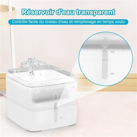 NPET Fontaine à Eau pour Chat et Chien Automatique Transparent