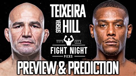 UFC 283 Glover Teixeira Vs Jamahal Hill Preview Prediction YouTube