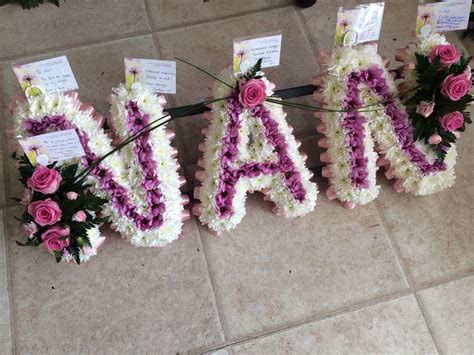 Nan Letter Tribute Funeral Flowers By Lily White Florist Sutton