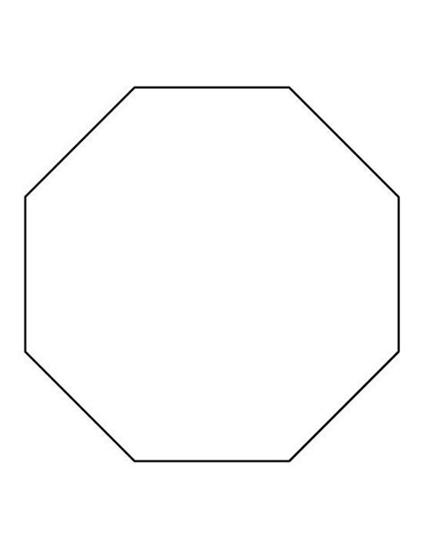 Octagon 3D Shape Template