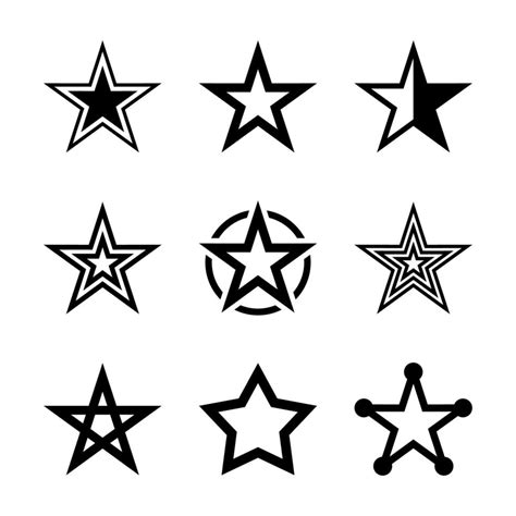 Star Icon Vector Template Illustration Design 4541360 Vector Art At