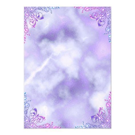 Sweet Purple Lilac Silver Pearl Damask Invitation Zazzle Damask