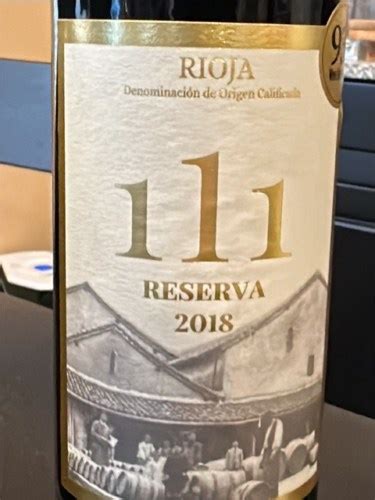 2018 Bodegas Manzanos 111 Reserva Vivino US