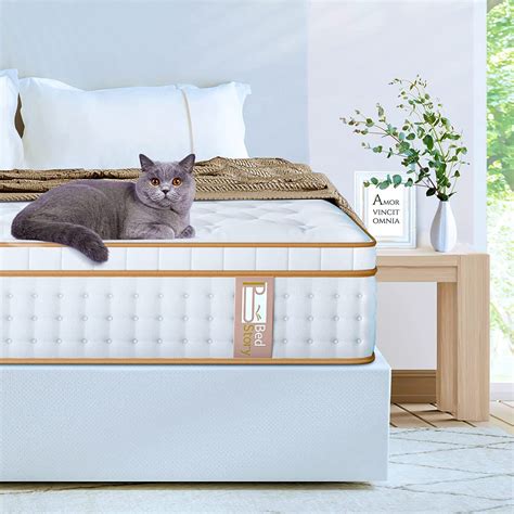 BedStory King Mattress 12 Inch Gel Memory Foam Hybrid Mattress In A