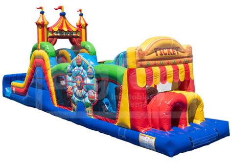 Fun Fair Carnival Obstacle Course Rentals Blue Balloon Parties