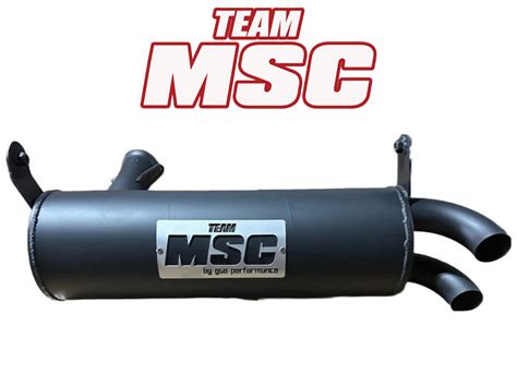 Team Msc Arctic Cat Wildcat Trail Tamer Muffler Exhaust Teammsc