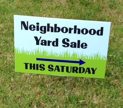 Neighborhood Yard Sale Sign Rocket City Mom