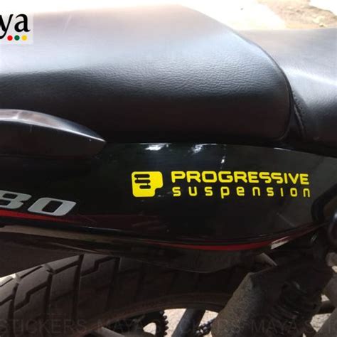 Progressive Suspension Logo Decal Stickers Pair Of 2 Stickers